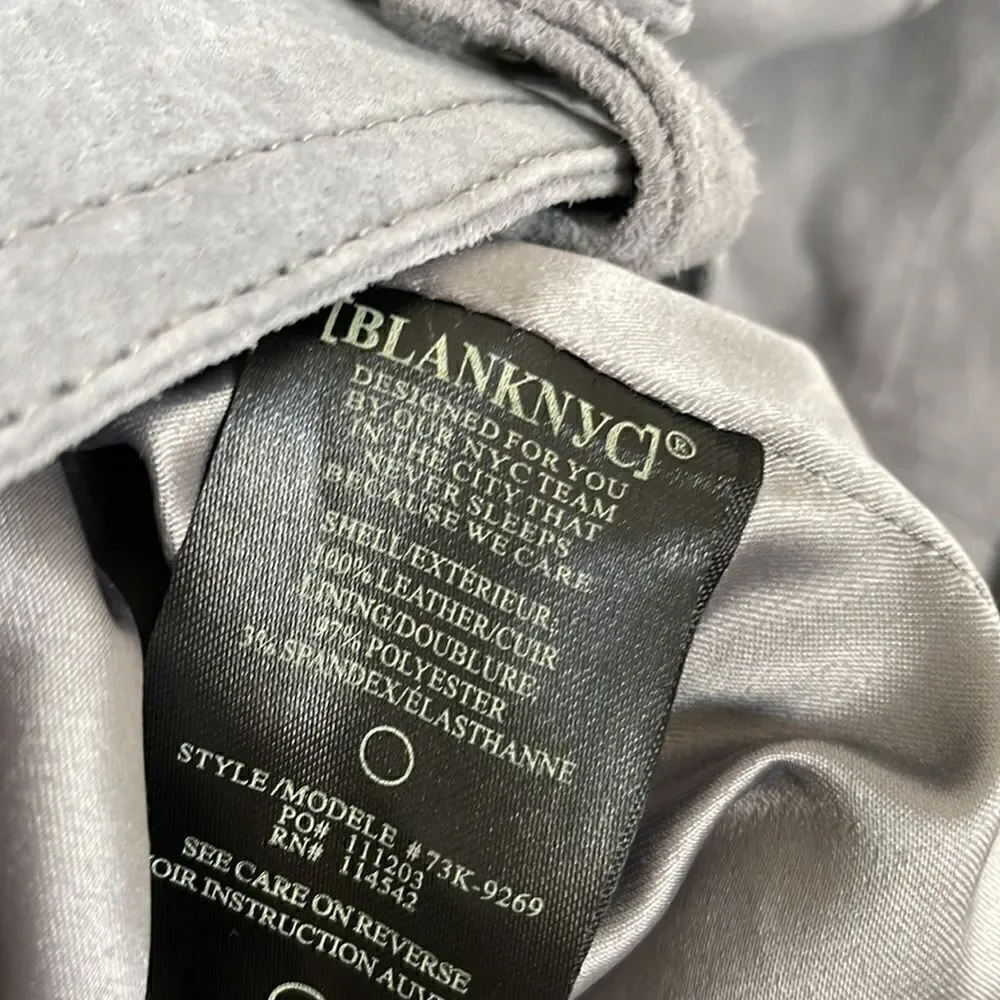 NWT BLANKNYC Suede Moto Jacket in grey - Picture 14 of 14